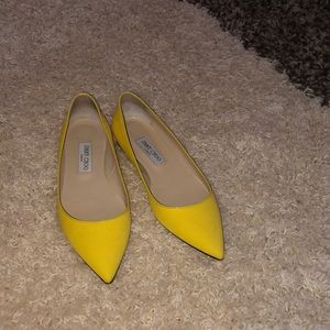 Yellow jimmy choo flats. You know you want them😉